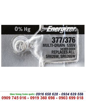 Pin đồng hồ đeo tay 1,55v Silver Oxide Energizer 377,SR626SW chính hãng Made in USA